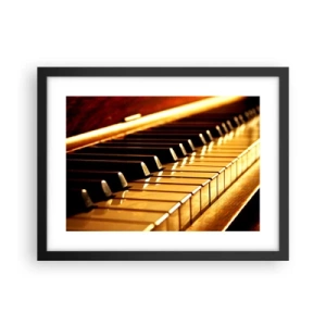 Pôster com moldura preta - Infinitas possibilidades  - 40x30 cm