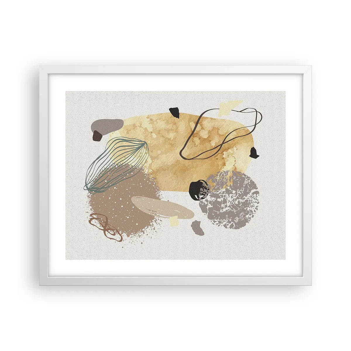 Pôster em moldura branca - Plumcologia aplicada - 50x40 cm