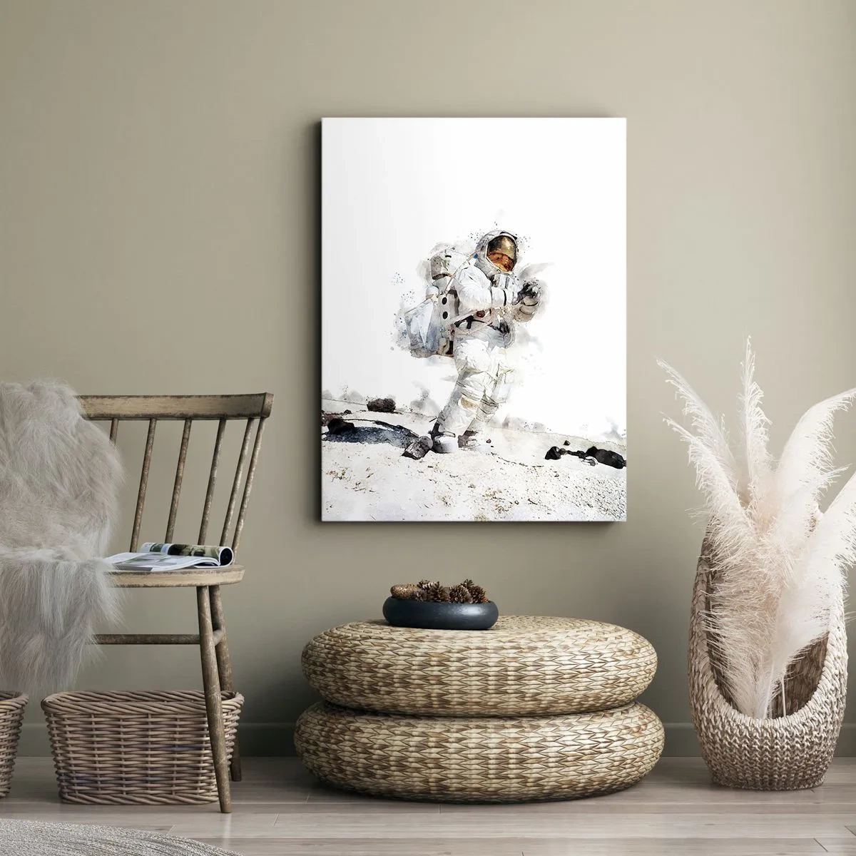 Quadro em tela - Enviado da Terra - 45x80 cm