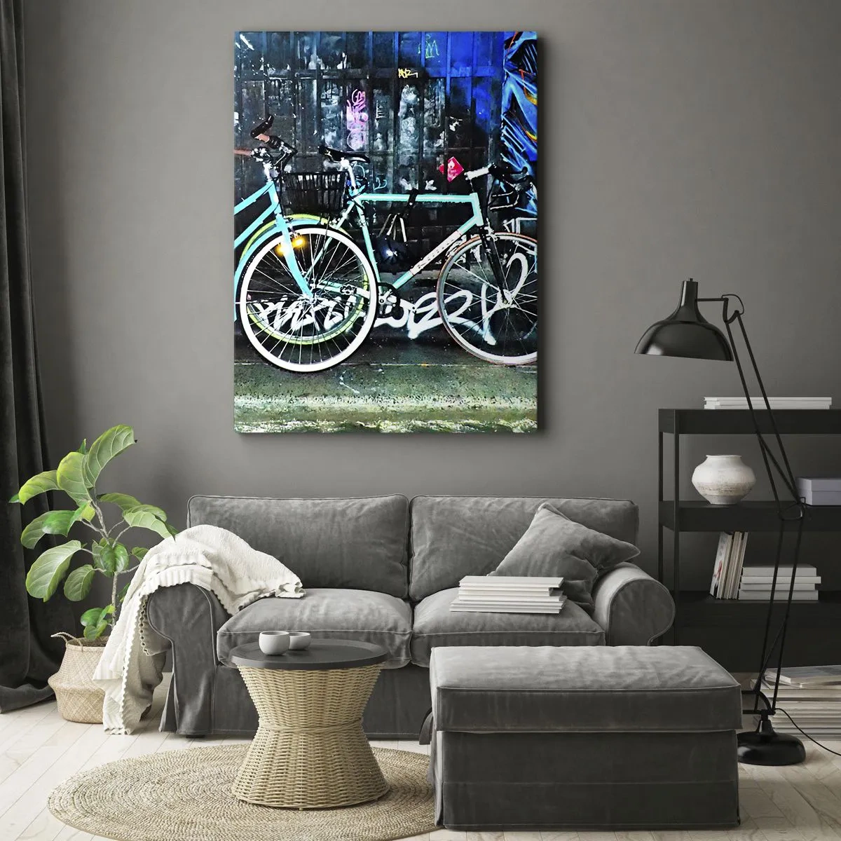 Quadro em tela - A cidade chama - 45x80 cm