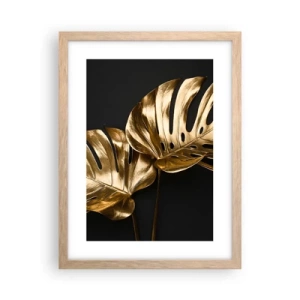 Pôster com moldura de carvalho claro - Tesouros da natureza - 30x40 cm