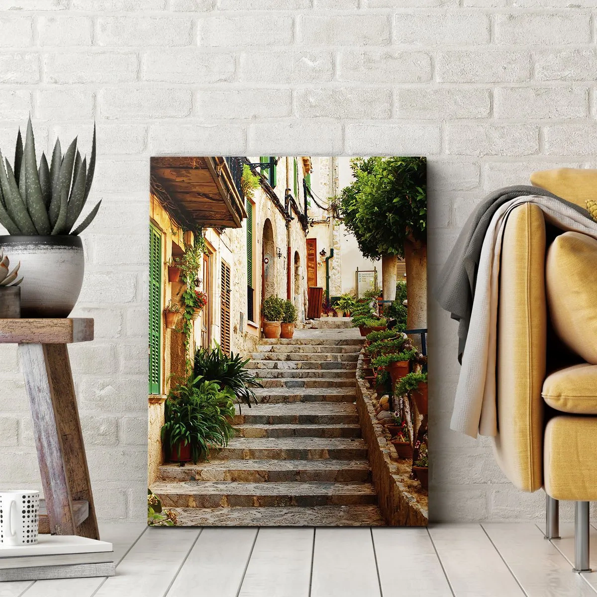 Quadro em tela - O encanto das férias espanholas - 65x120 cm