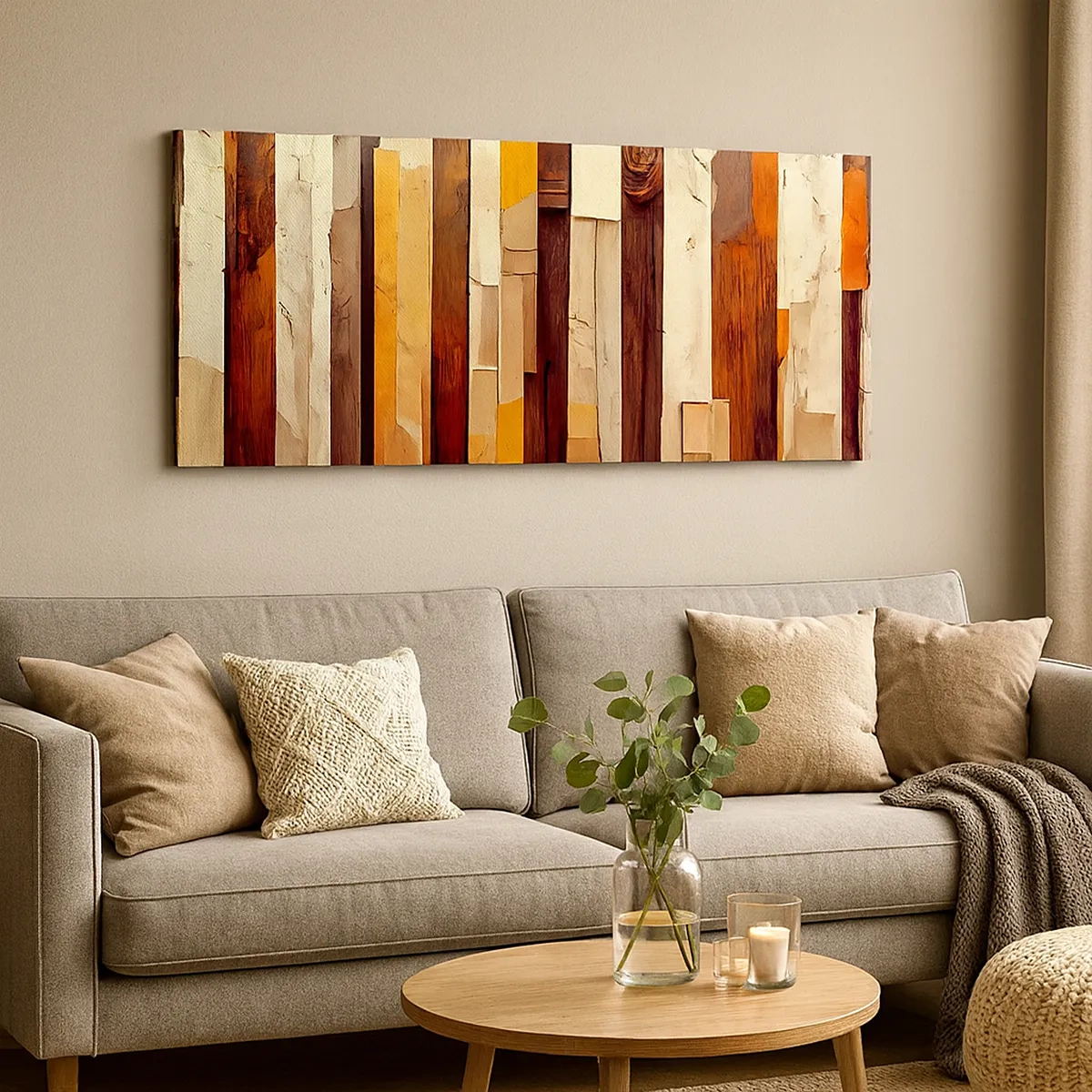 Quadro em tela - Hino das árvores da floresta - 30x30 cm