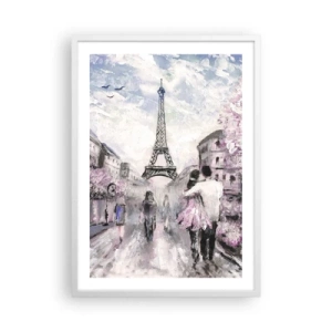 Pôster em moldura branca - Como for se apaixonar, somente em... - 50x70 cm