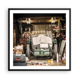 Pôster com moldura preta - De volta ao passado - 60x60 cm