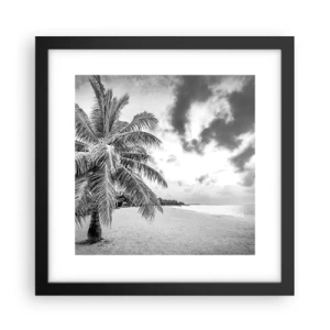 Pôster com moldura preta - Quando anseia por solidão... - 30x30 cm