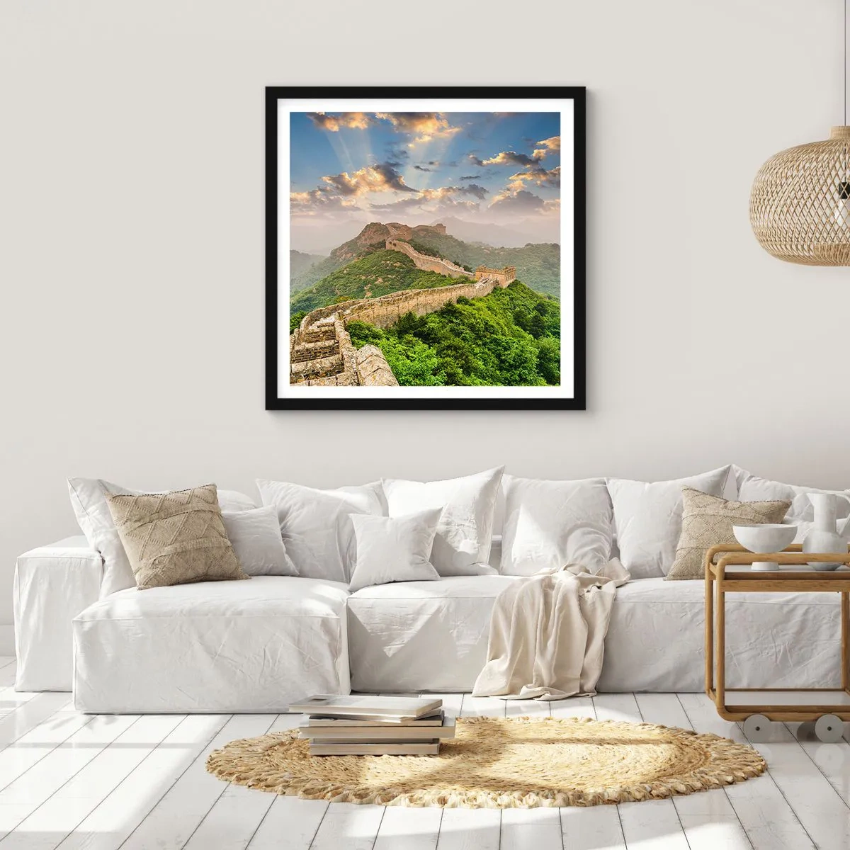 Pôster com moldura preta - Grandeza eterna - 60x60 cm