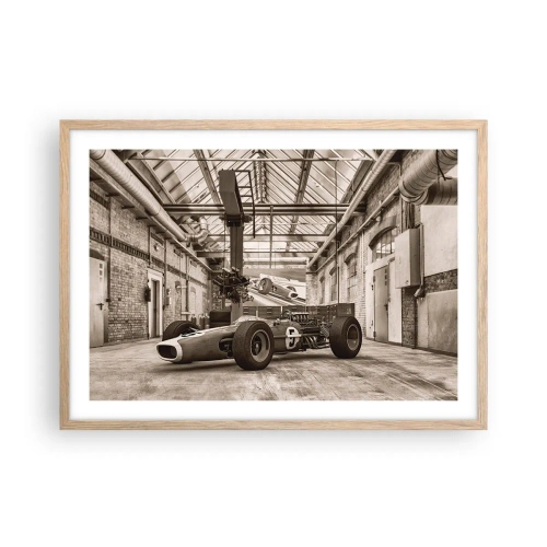 Pôster com moldura de carvalho claro - O descanso do vencedor - 70x50 cm