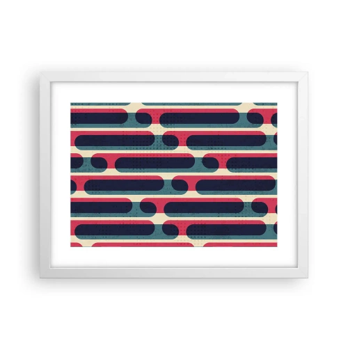 Pôster em moldura branca - Avançado e profundo - 40x30 cm