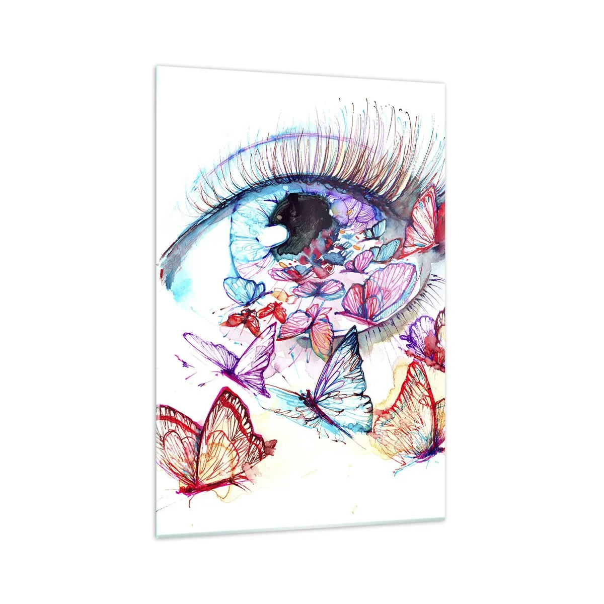 Quadro em vidro - Olhos de conto de fadas - 70x100 cm