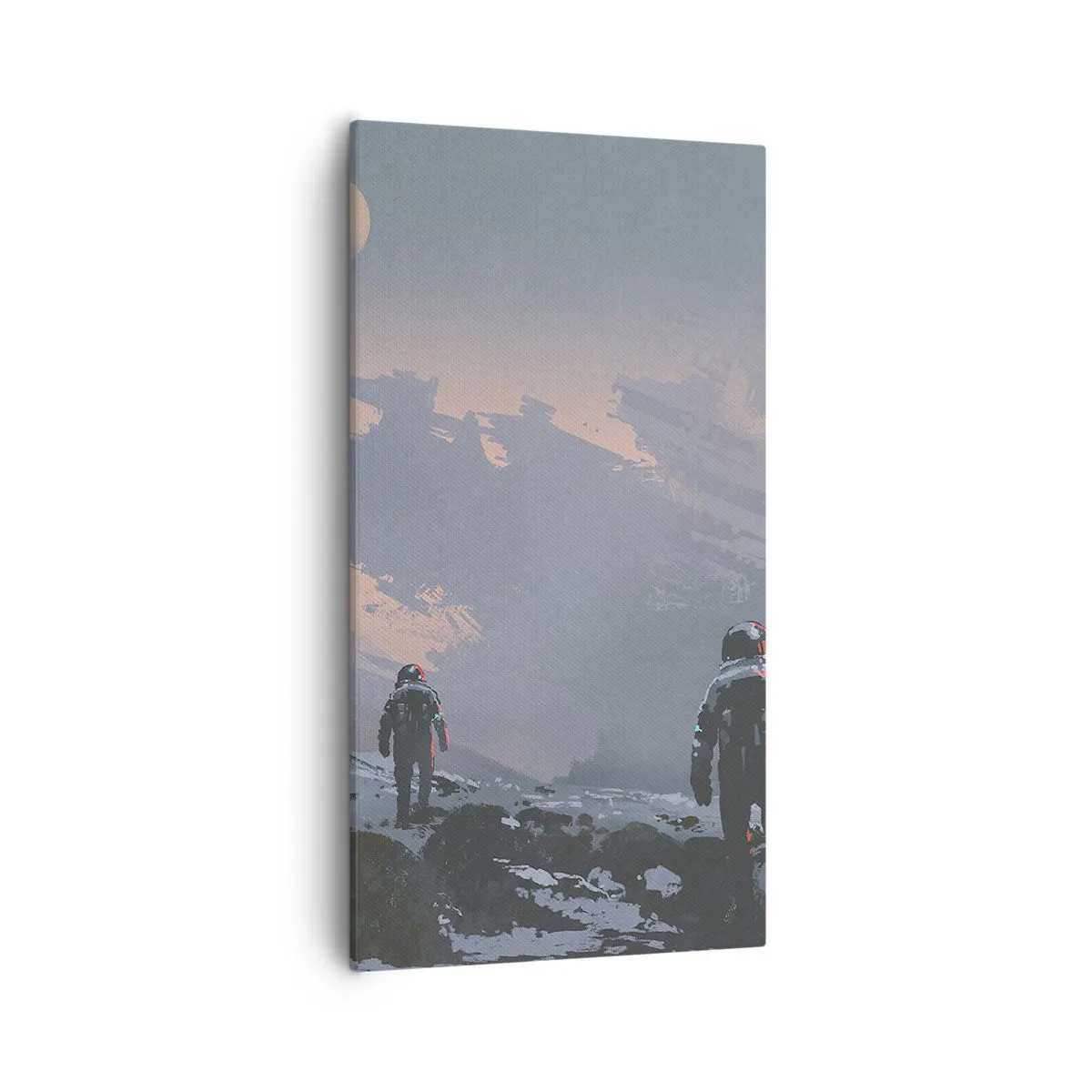 Quadro em tela - Sob uma estrela desconhecida - 55x100 cm