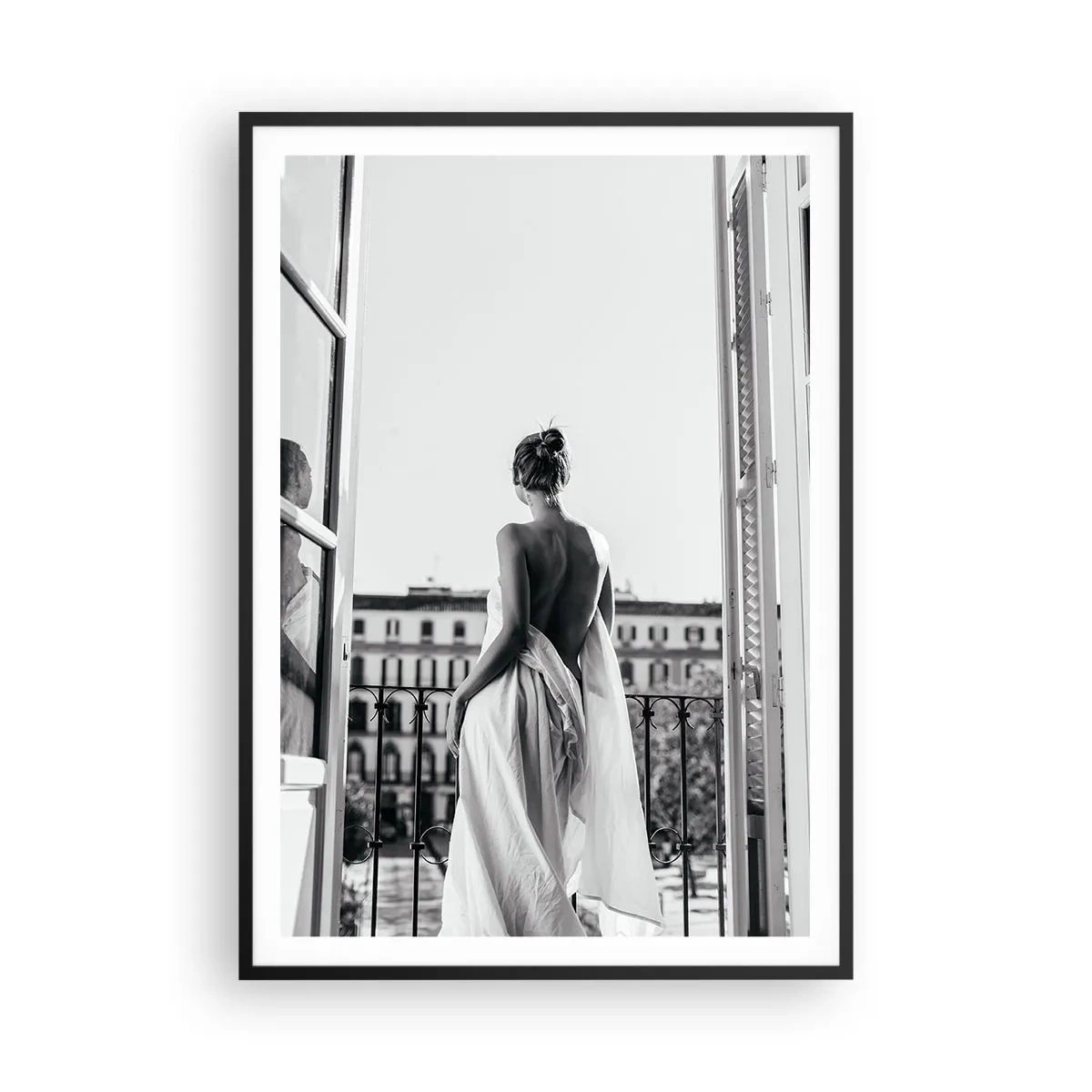 Pôster com moldura preta - Despertar dos sentidos - 70x100 cm