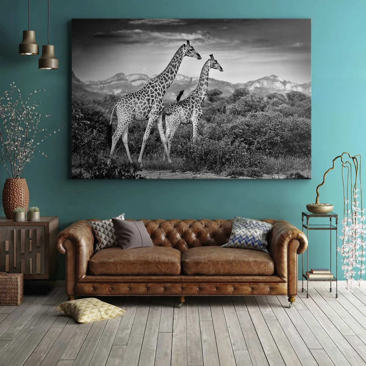 Quadro em tela - Alta Sociedade na África - 100x70 cm