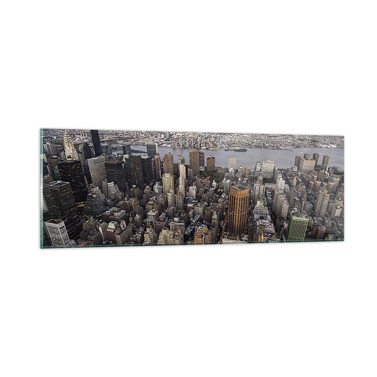 Quadro em vidro - O coração pulsante do nosso tempo - 90x30 cm