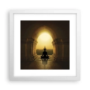 Pôster em moldura branca - Harmonia completa - 30x30 cm