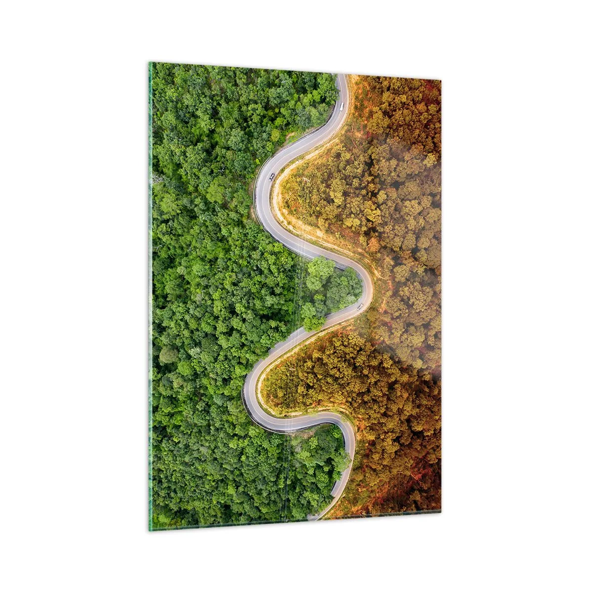 Quadro em vidro - Fronteiras e descobertas - 50x70 cm