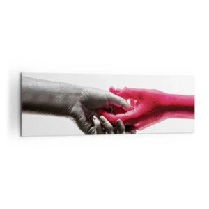 Quadro em tela - Juntos, mas diferentes - 160x50 cm