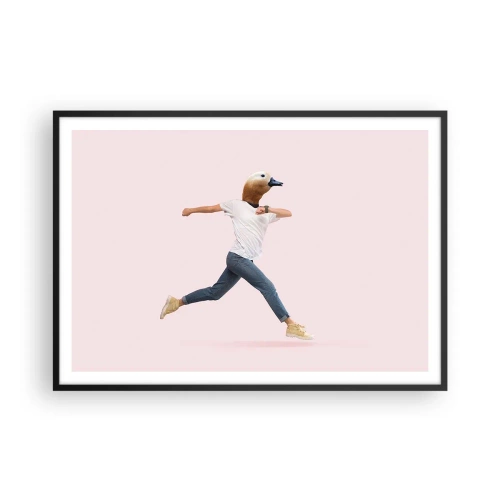 Pôster com moldura preta - Uma pitada de absurdo - 100x70 cm