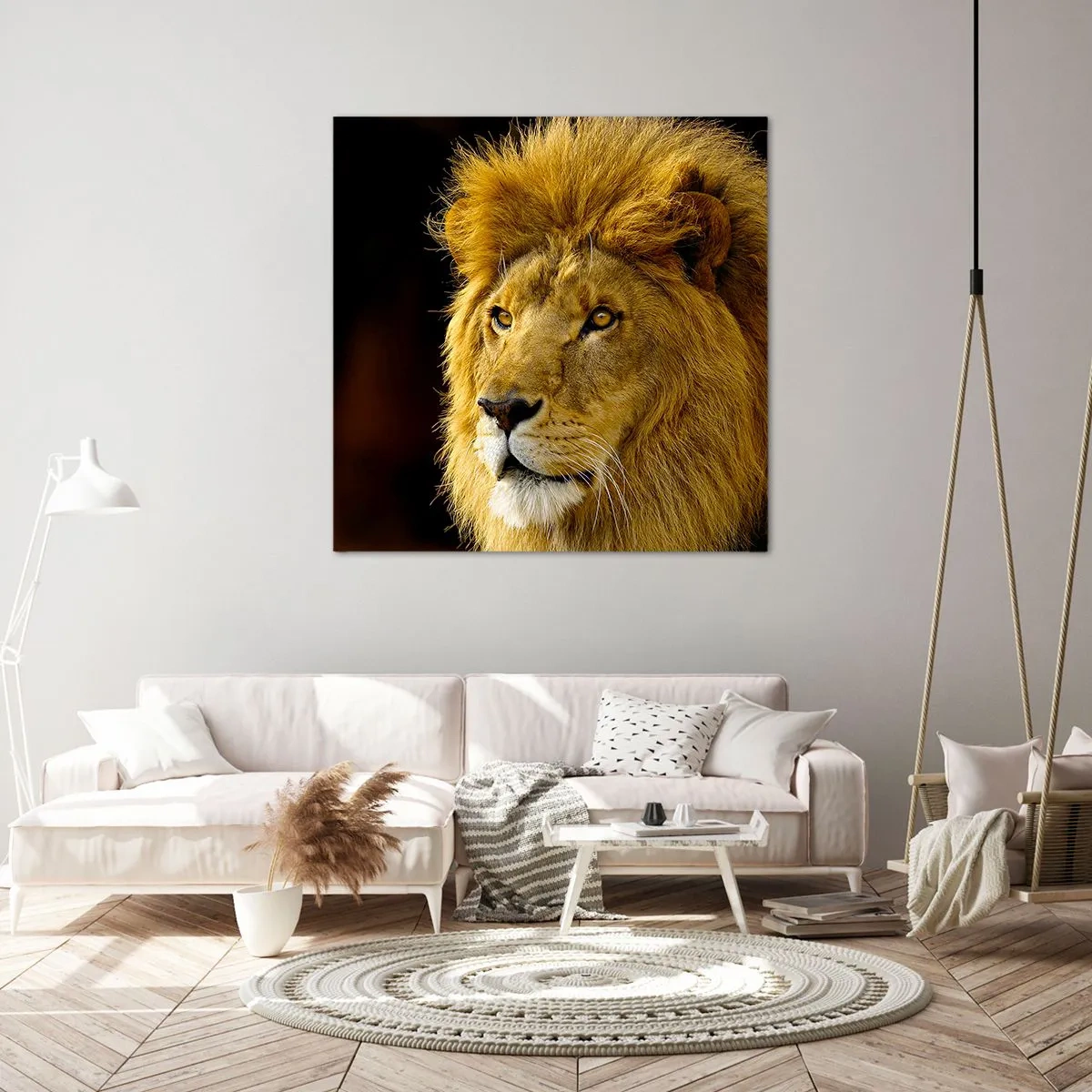 Quadro em tela - Retrato do Rei - 70x70 cm