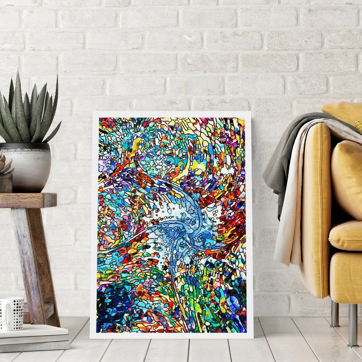 Pôster - Vitrais gotejantes - 70x100 cm