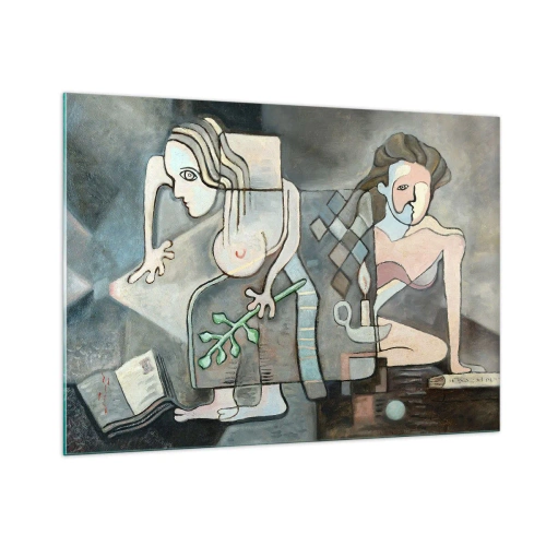 Quadro em vidro - Mosaico de alma e matéria - 100x70 cm