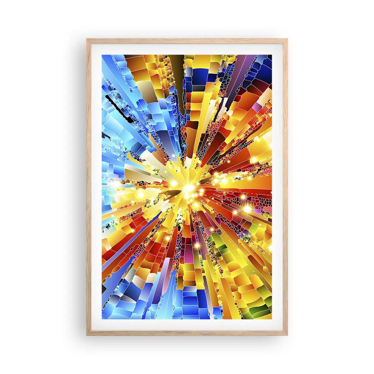 Pôster com moldura de carvalho claro - In medias res - 61x91 cm