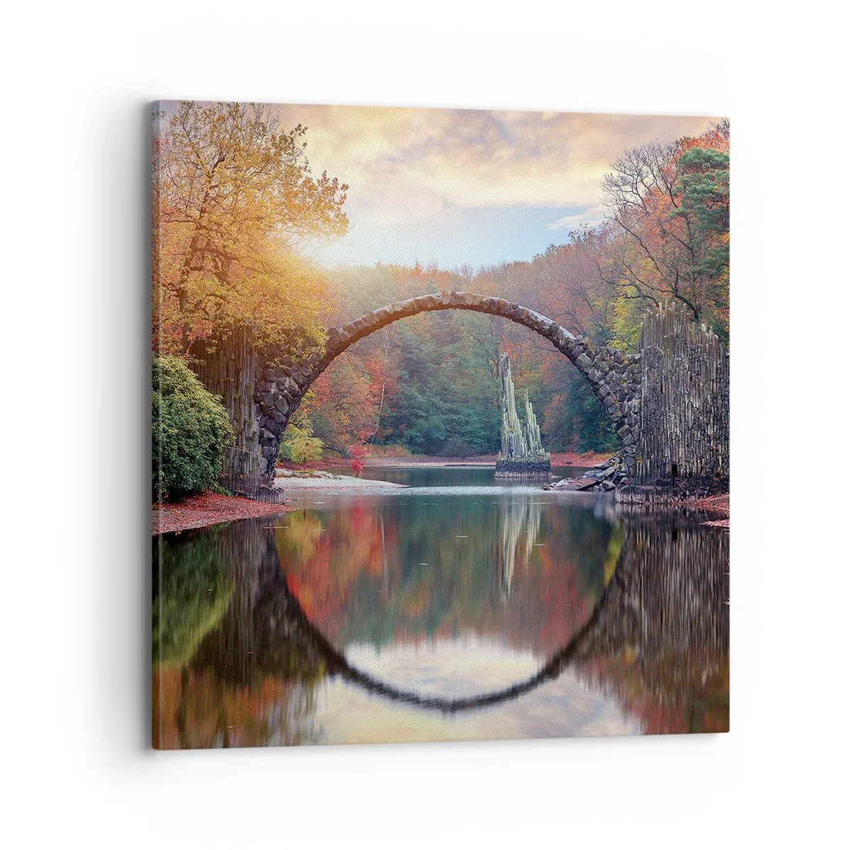 Quadro em tela - Do outro lado do espelho - 70x70 cm