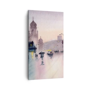 Quadro em tela - Na névoa chuvosa - 45x80 cm