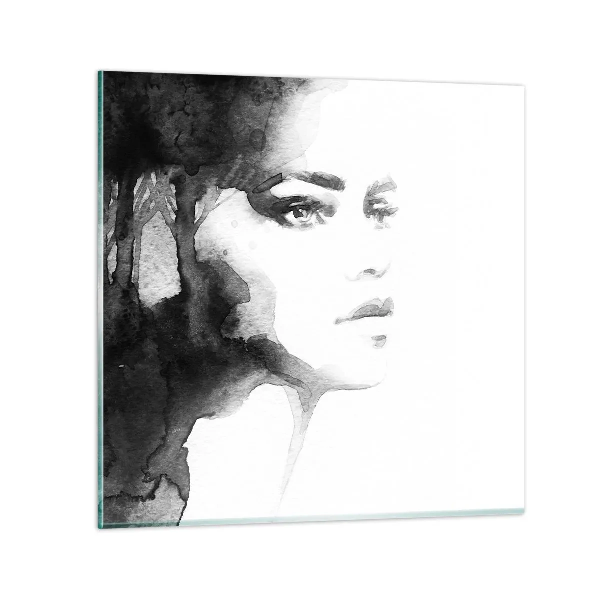 Quadro em vidro - Feita de mistério e névoa - 40x40 cm