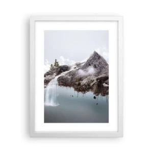 Pôster em moldura branca - Pelos olhos de um surrealista - 30x40 cm