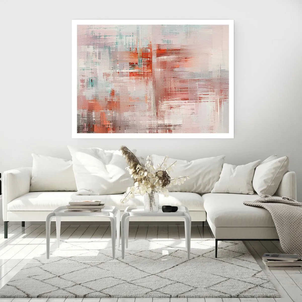 Pôster - Nebuloso. Mas rosa - 100x70 cm