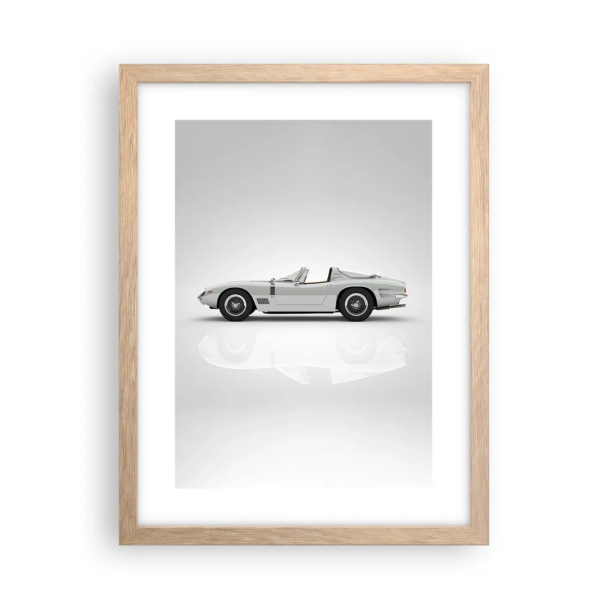 Pôster com moldura de carvalho claro - A promessa de diversão - 30x40 cm