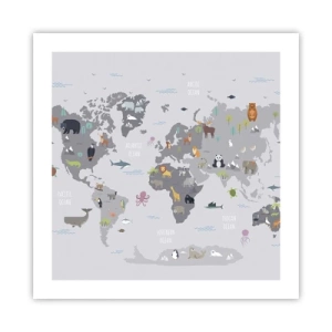 Pôster - Diga-me de onde é... - 50x50 cm