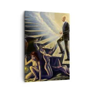 Quadro em tela - A viagem de Dante à luz - 50x70 cm