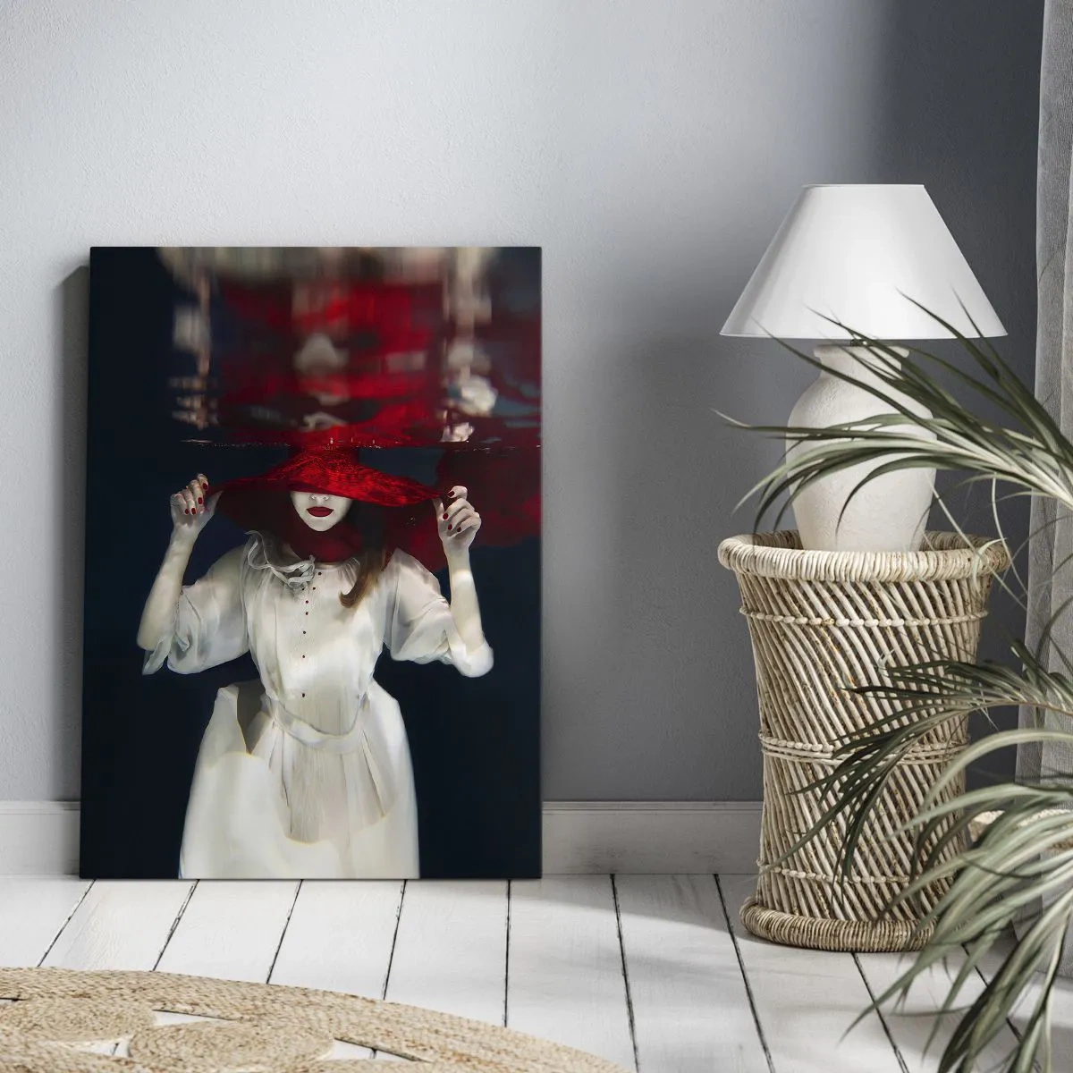 Quadro em tela - Demônio do Pântano - 70x100 cm