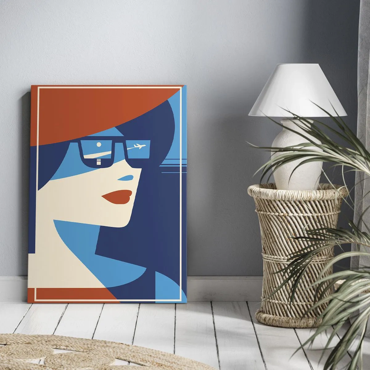 Quadro em tela - Viagem de férias - 45x80 cm