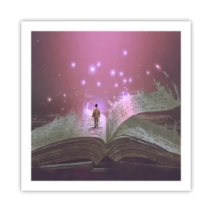 Pôster - Um convite para outro mundo - leia! - 60x60 cm