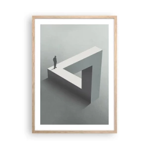 Pôster com moldura de carvalho claro - Mas é possível - 50x70 cm