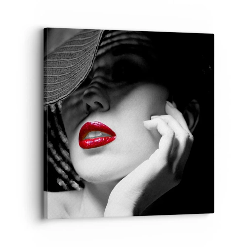 Quadro em tela - Um estudo em vermelho - 30x30 cm