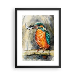 Pôster com moldura preta - Lei da natureza - 30x40 cm