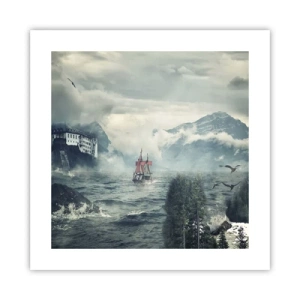 Pôster - Nas águas mágicas - 40x40 cm