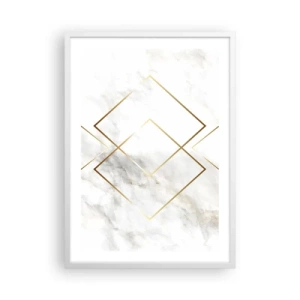 Pôster em moldura branca - Vista ao infinito - 50x70 cm