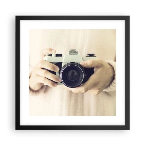 Pôster com moldura preta - Para ver mais... - 40x40 cm