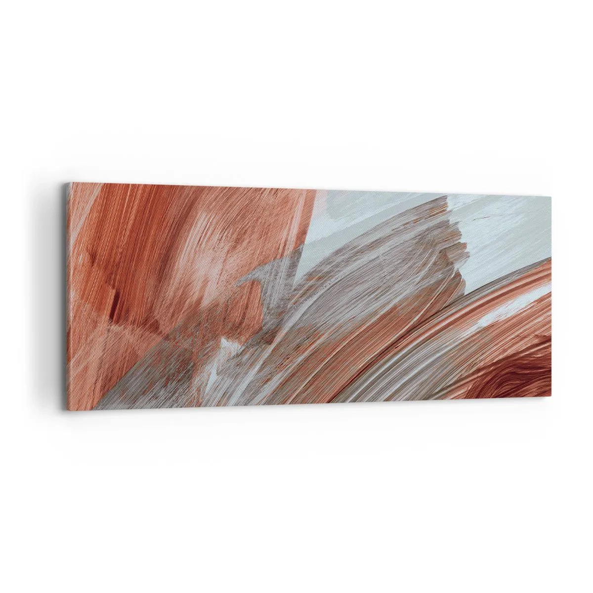 Quadro em tela - Abstração de outono e vento - 100x40 cm