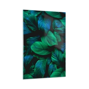 Quadro em vidro - Na multidão verde - 70x100 cm