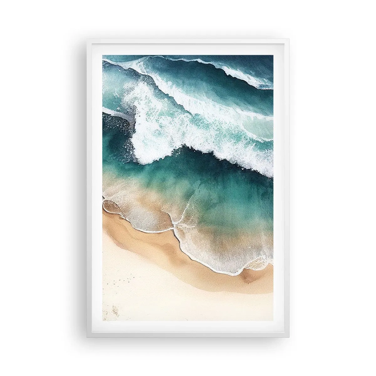 Pôster em moldura branca - O eterno encontro - 61x91 cm