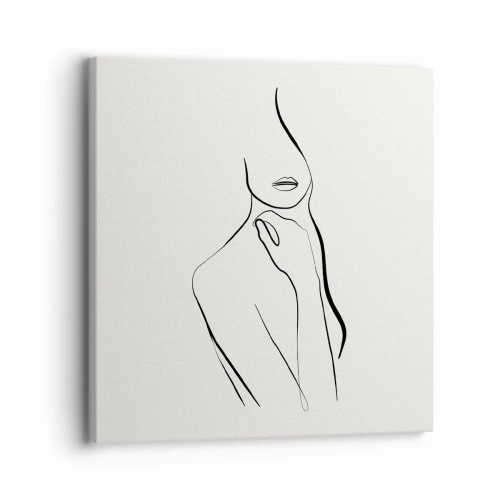 Quadro em tela - Uma onda de melancolia - 30x30 cm