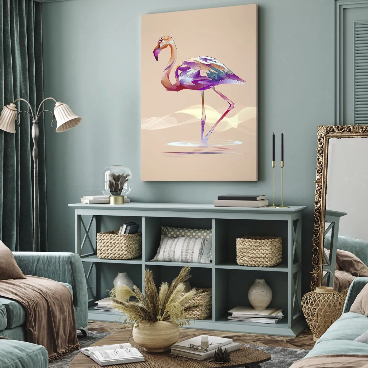 Quadro em tela - A ave das boas emoções - 50x70 cm