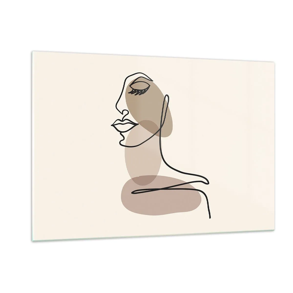 Quadro em vidro - Uma certa linha de beleza - 120x80 cm