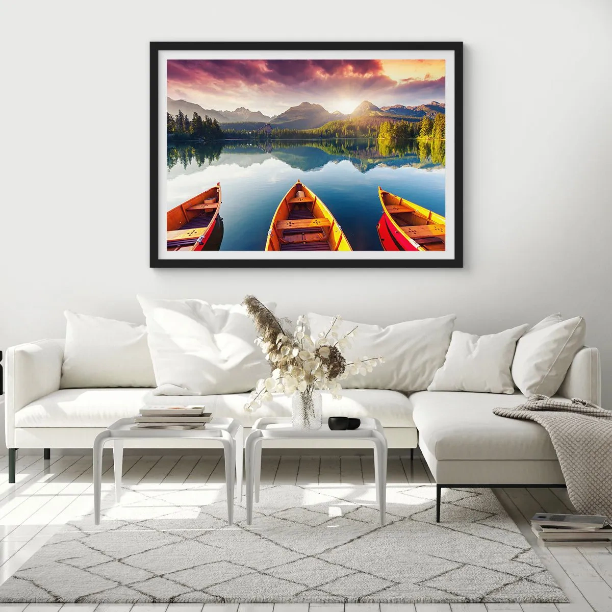 Pôster com moldura preta - Nada contra a natureza - 91x61 cm